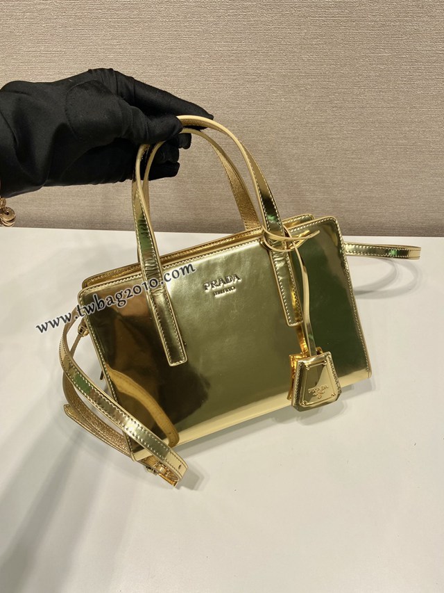 Prada專櫃新款mini購物袋 1BA357 普拉達複刻Re-Edition全皮手提包 csp1487